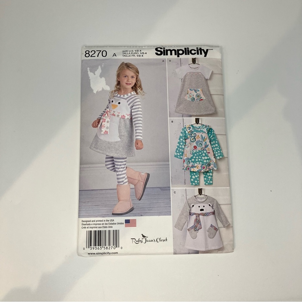 Simplicity Sewing Pattern 8270 - Versatile Dress Pants Toddler Outfits
